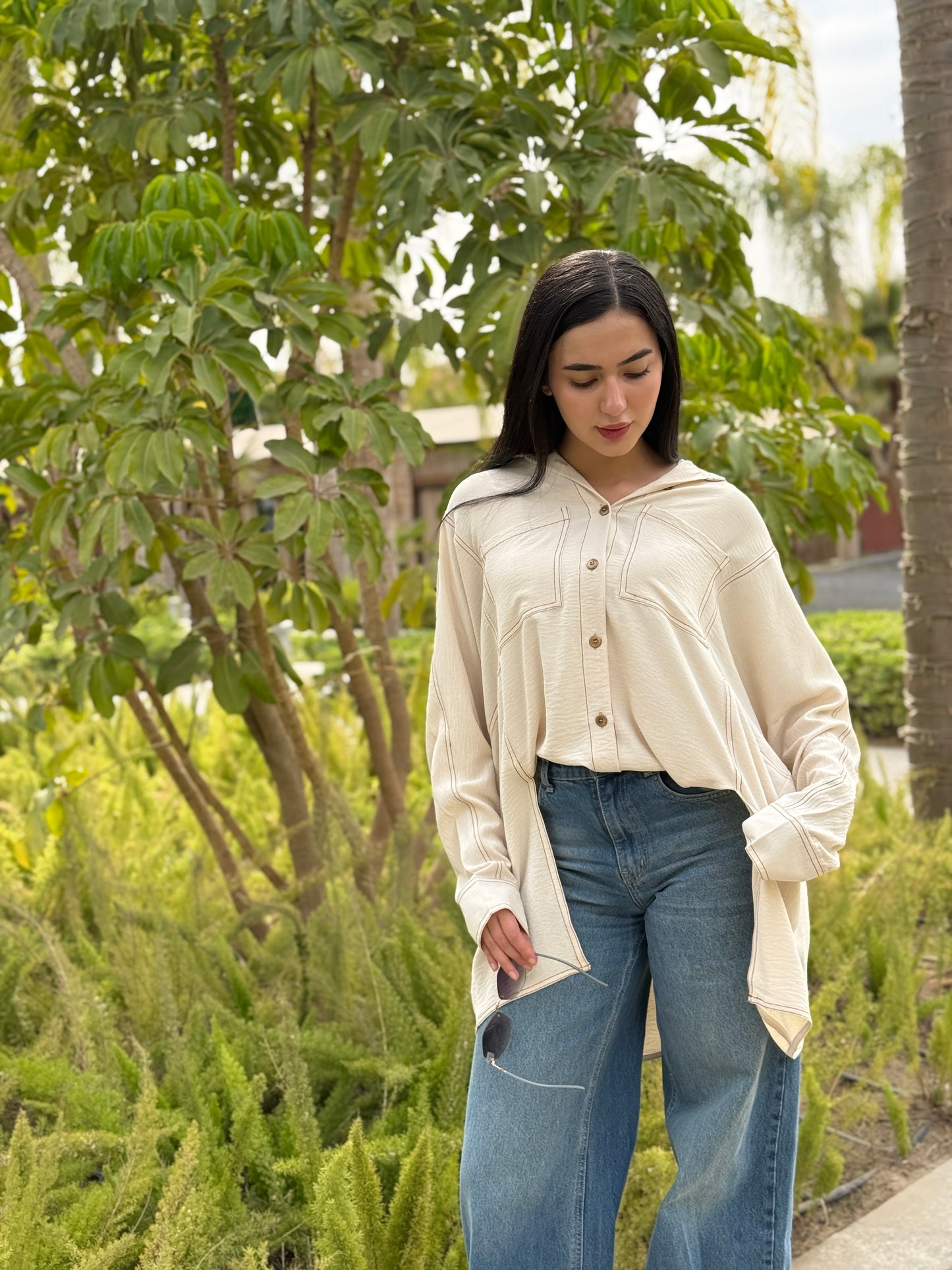Loose-fit C.Y Blouse