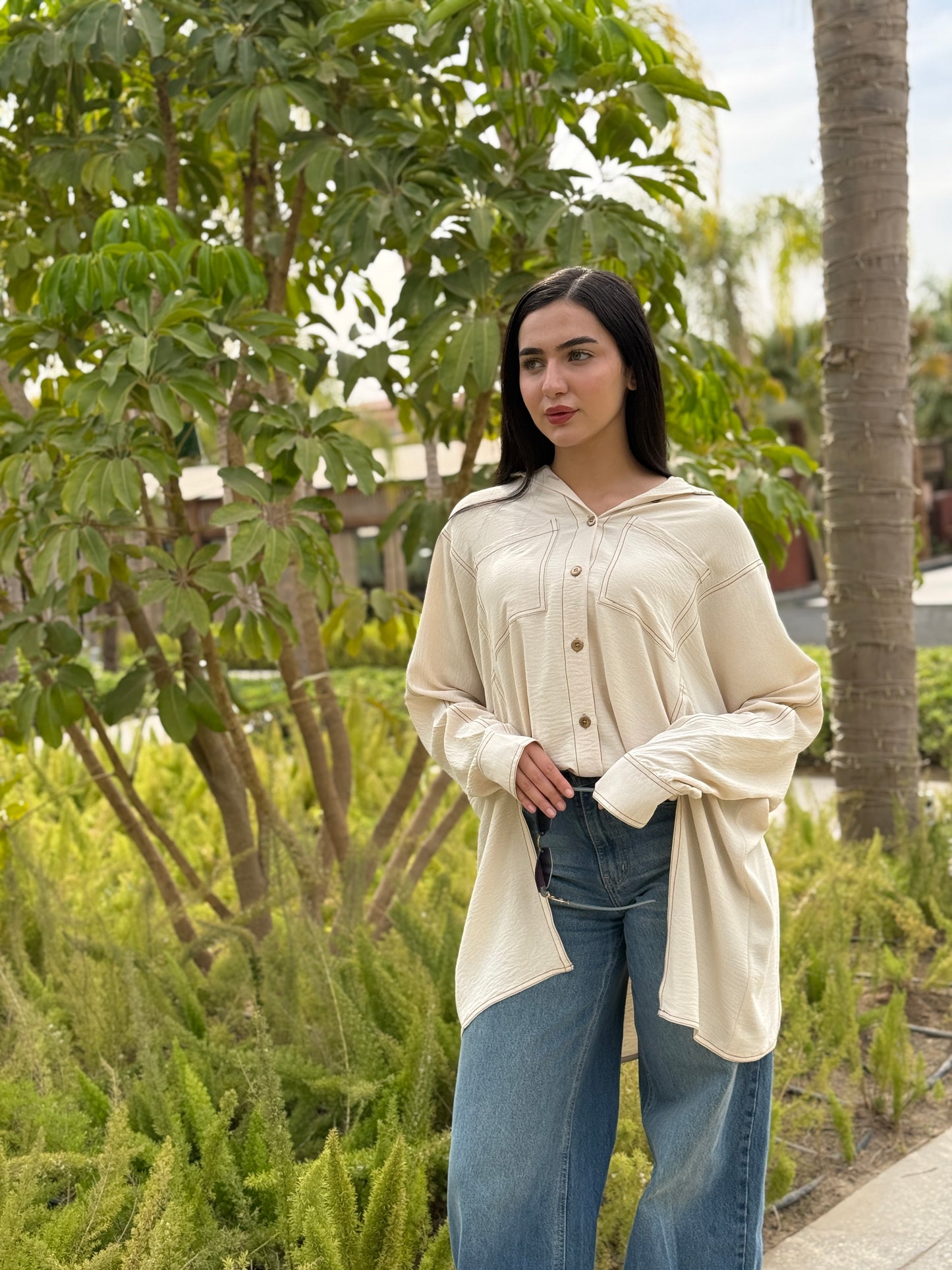 Loose-fit C.Y Blouse