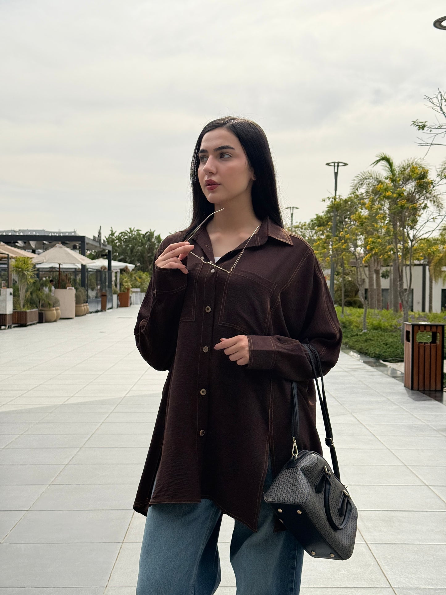 Loose-fit C.Y Blouse